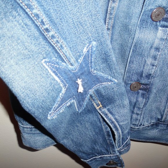 Polo‎ Ralph Lauren Patchwork Stars Stripes America Denim Trucker Relaxed Jacket - Picture 6 of 11